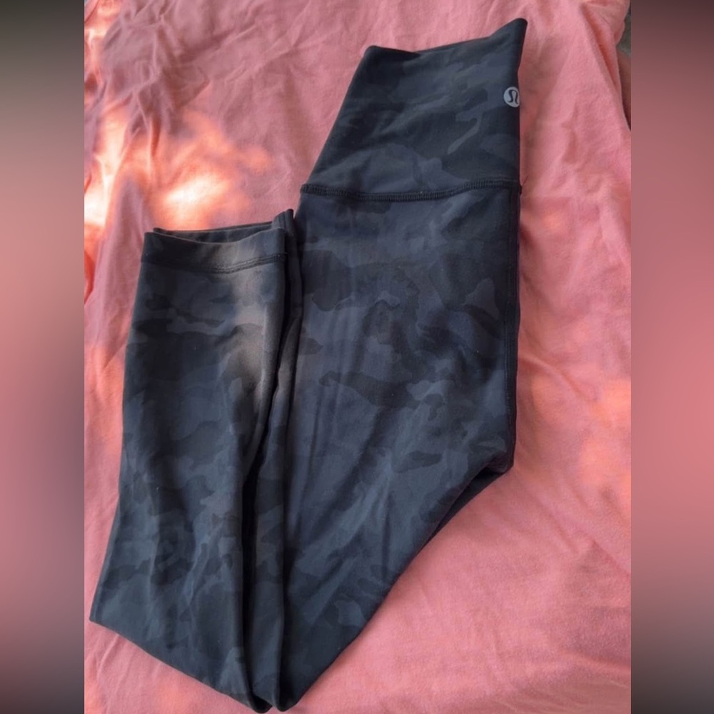 lululemon athletica Black Camouflage Leggings